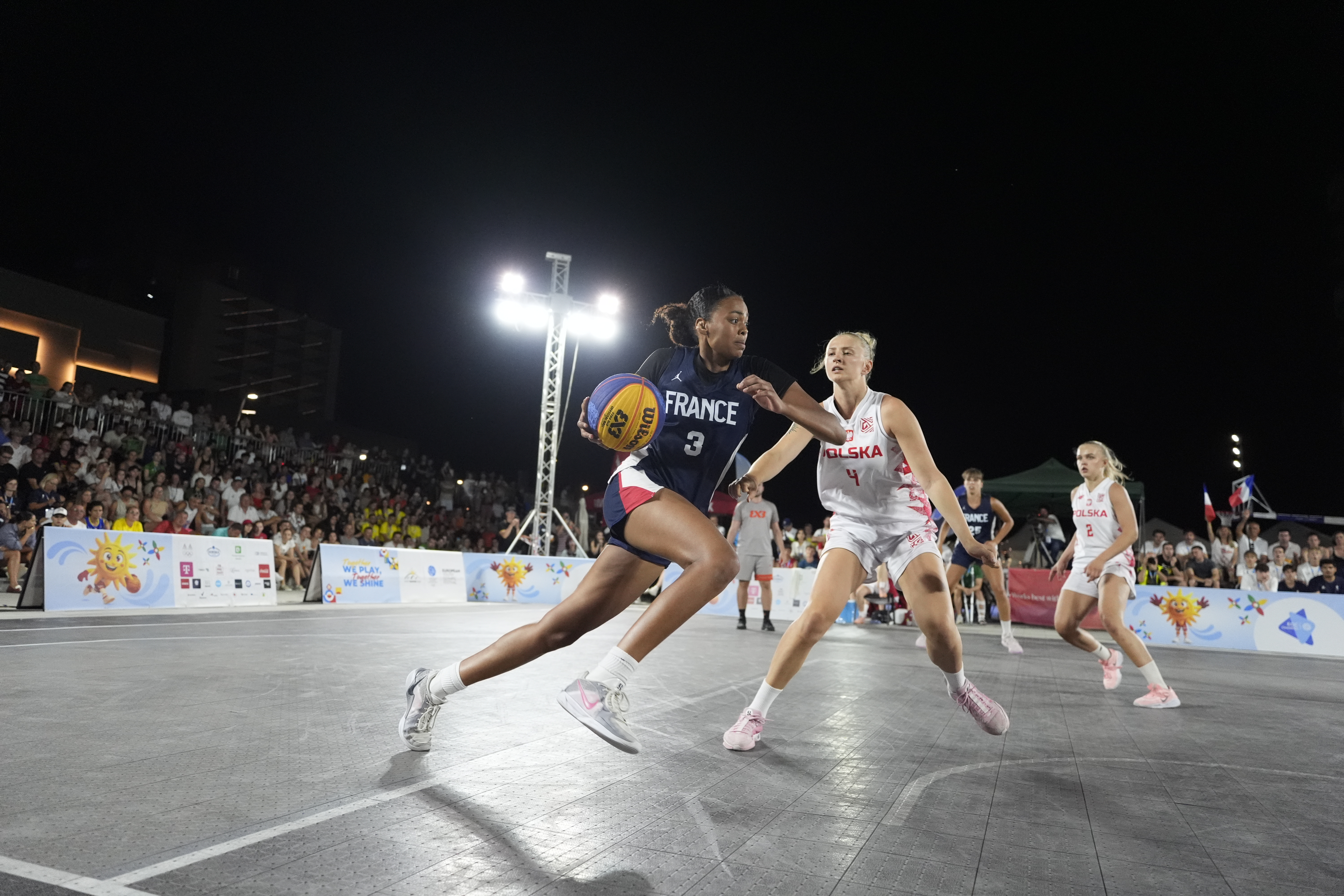 Imane Loubibet, joueuse de l'Equipe de France de basketball 3x3 médaillée d'argent lors du FOJE d'été de Skopje 2025