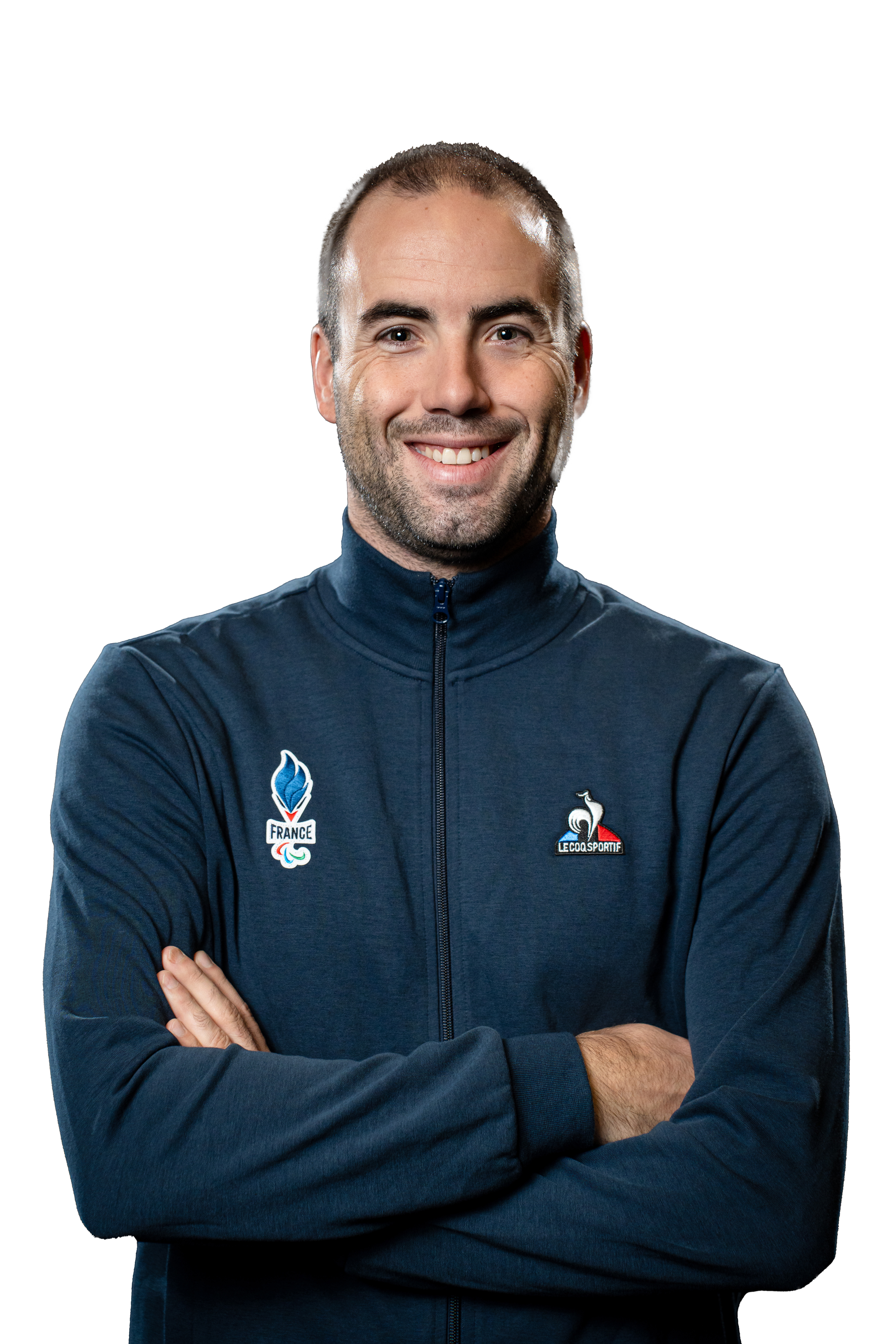 Photo portrait de Cédric Denuziere en tenue Equipe de France