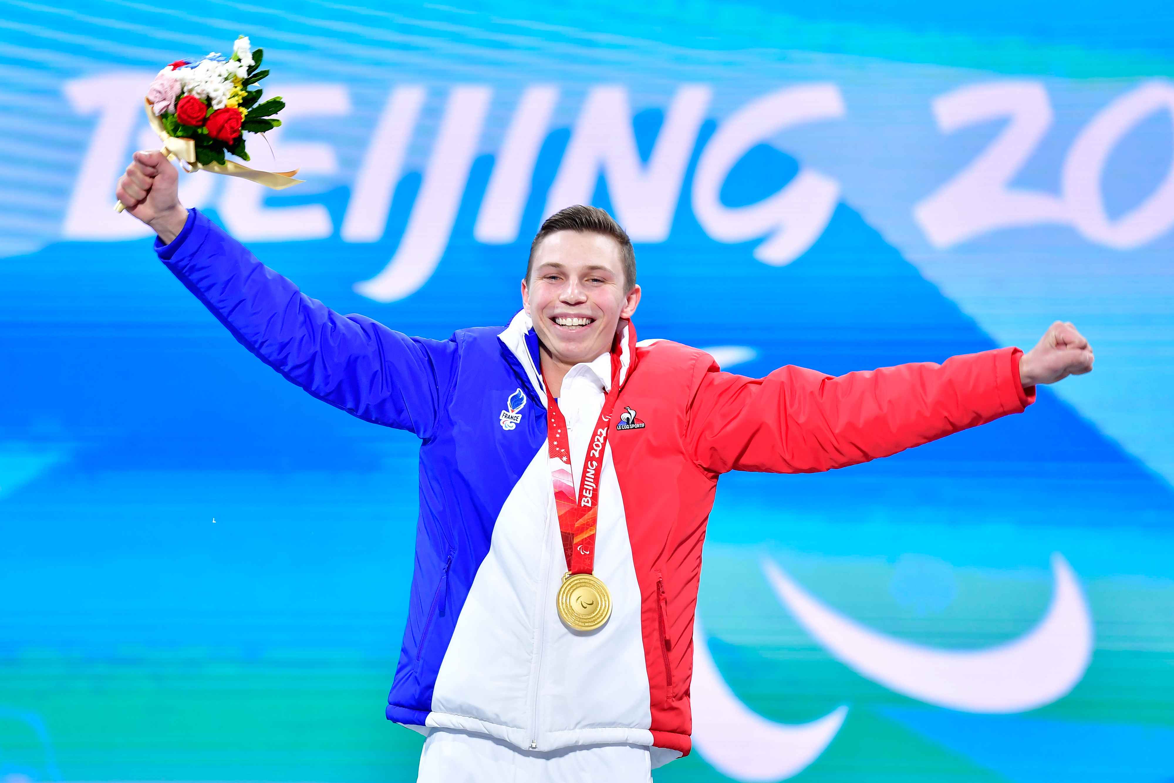Arthur Bauchet Pékin 2022 Para Ski Alpin Jeux Paralympiques champion paralympique médaille d'or