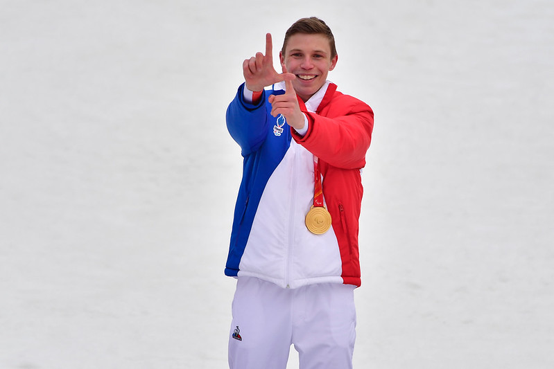 Artur Bauchet, 4e médaille, or sur le slalom