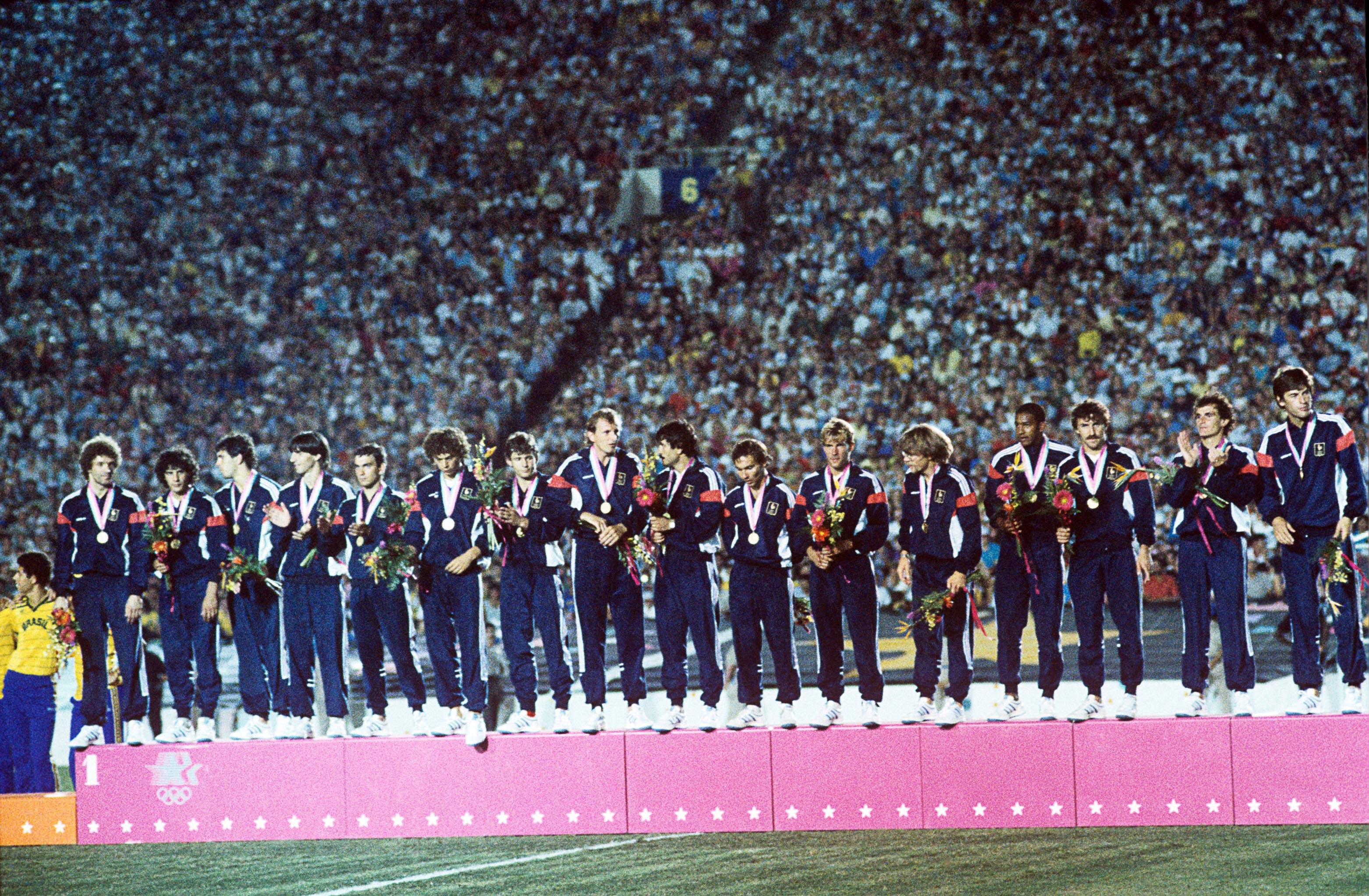 Equipe de France olympique football los angeles 1984
