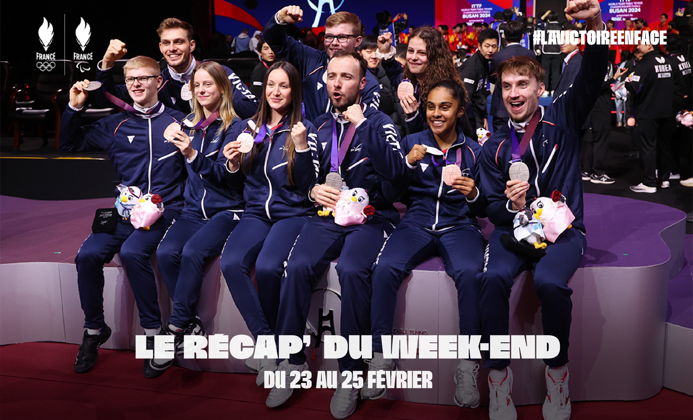 Equipe de France féminine et masculine de tennis de table championnats du monde par équipe
