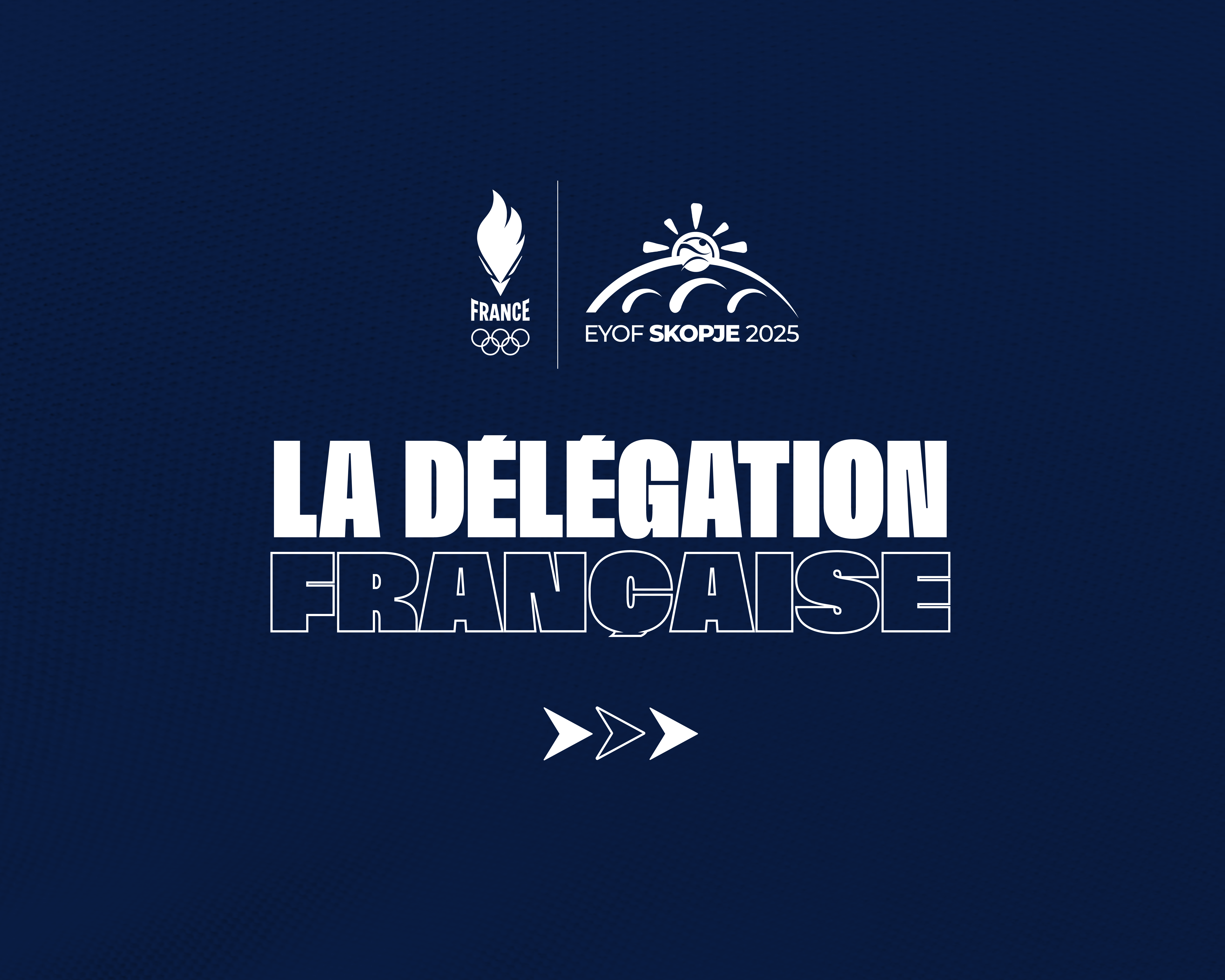 Visuel d'annonce de la délégation française au FOJE d'été 2025