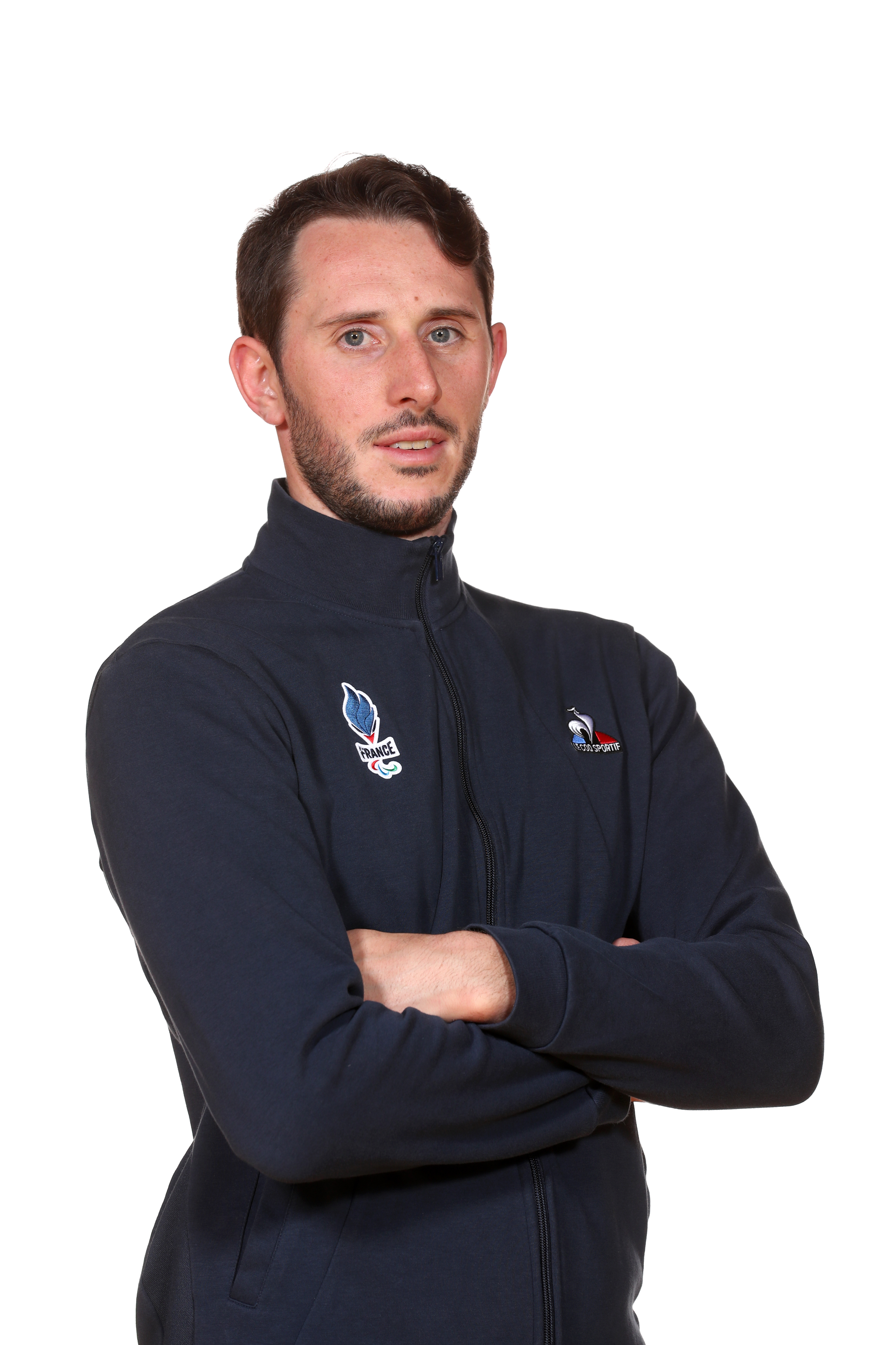 Photo portrait de Romain Wolniewicz en tenue Equipe de France