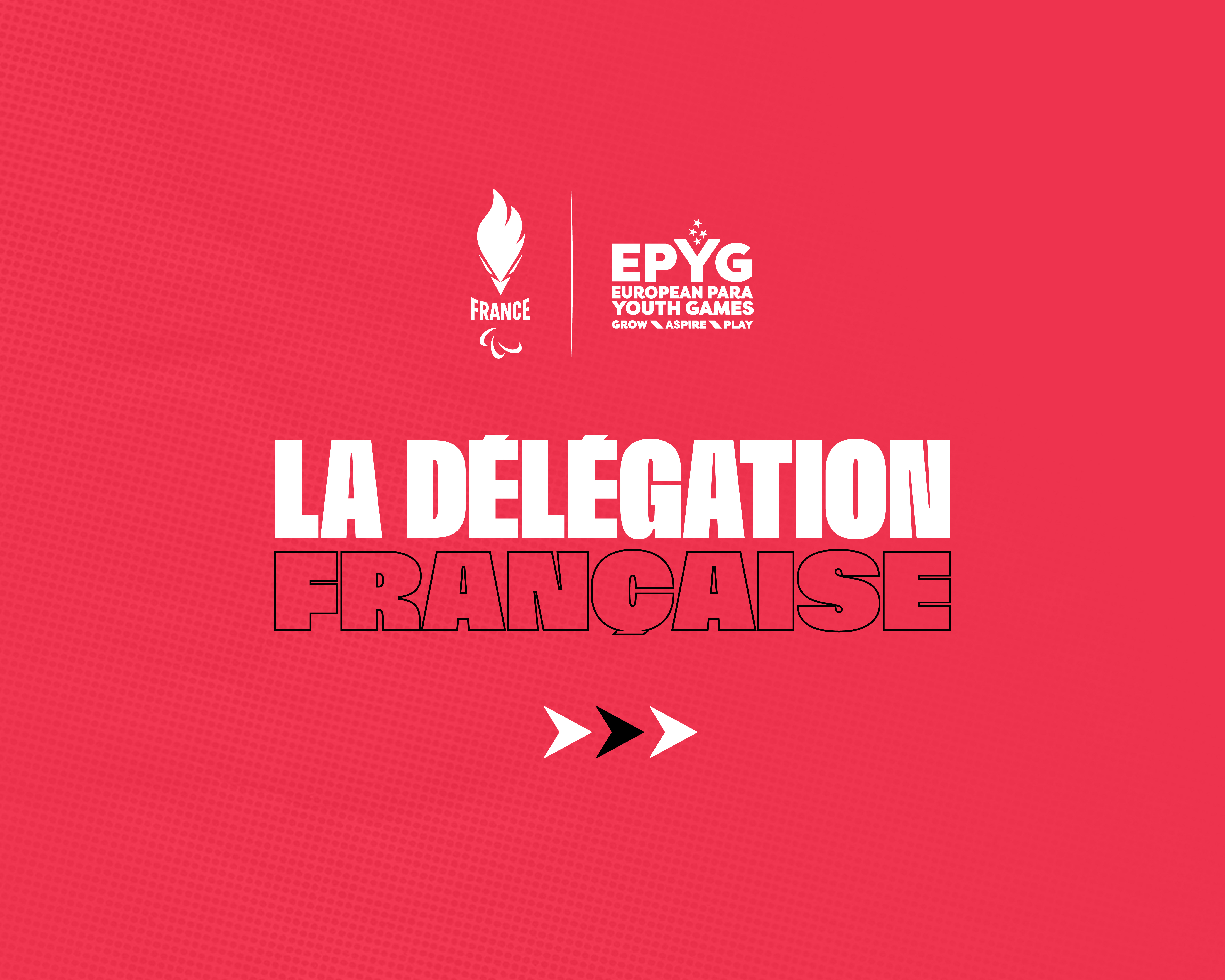 Visuel d'annonce de la délégation française aux EPYG 2025
