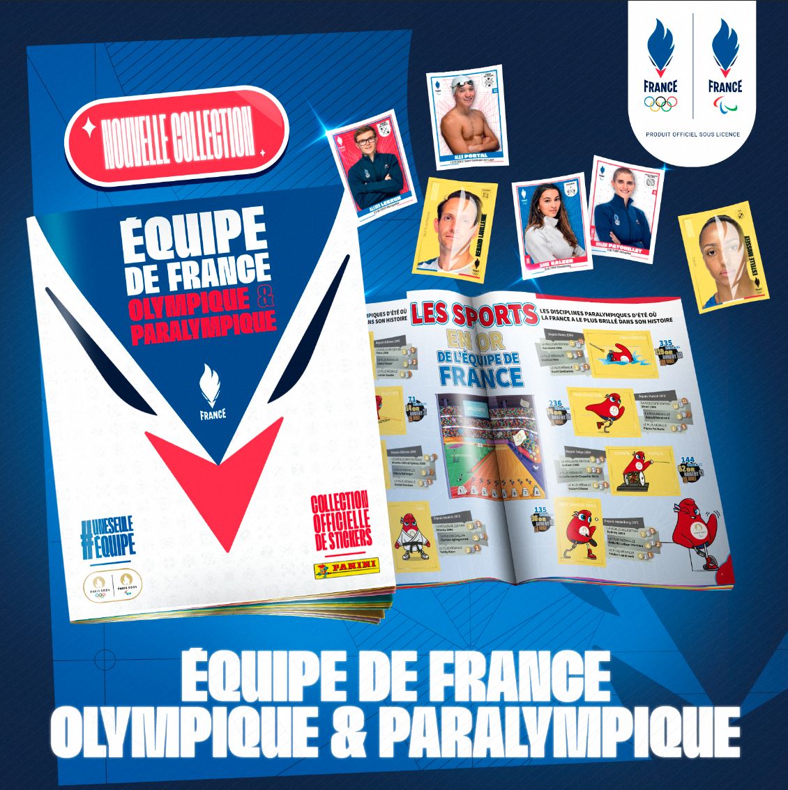 Collection officielle Panini Equipe de France Olympique et Paralympique