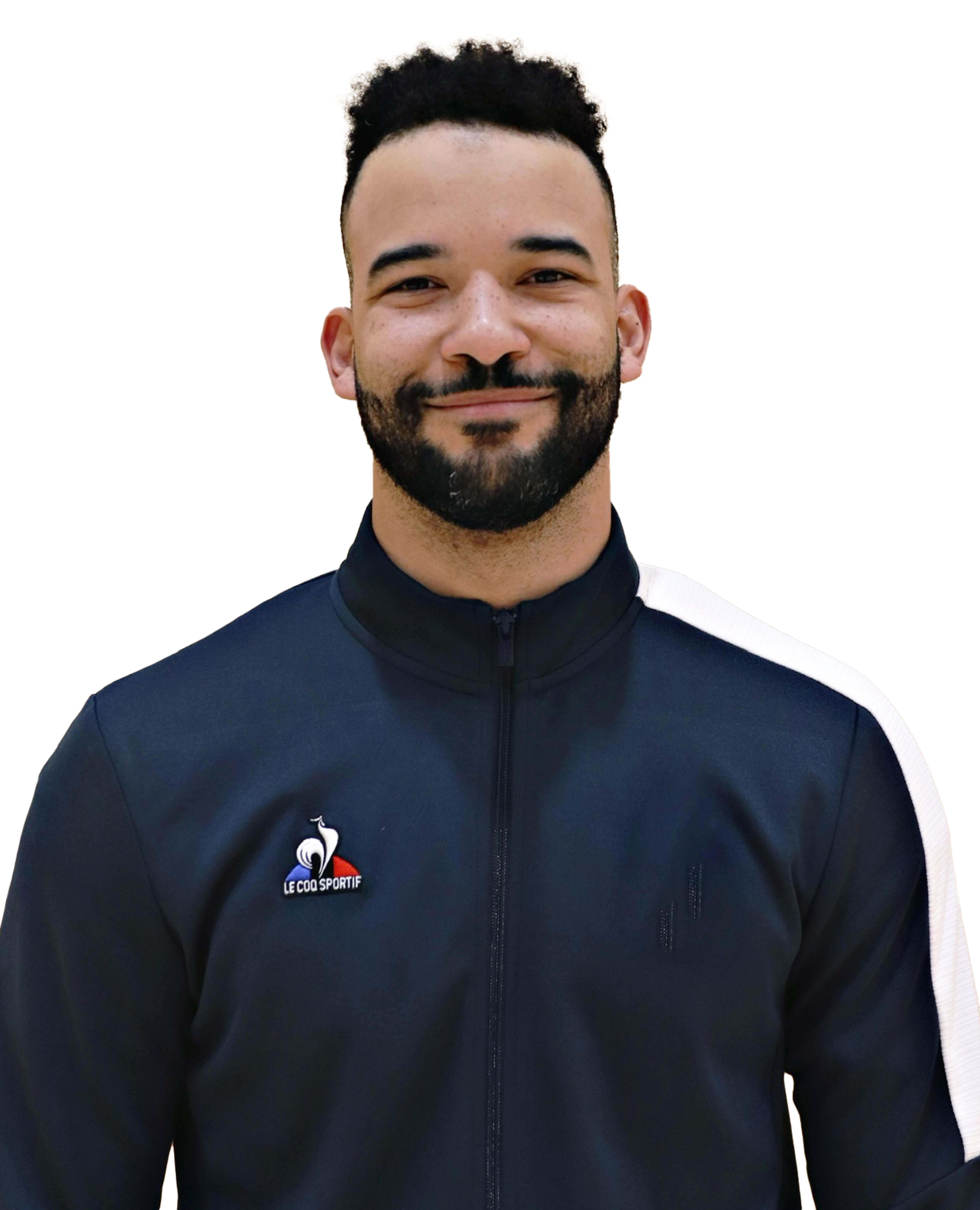 Photo portrait de Jordan Luce en tenue Equipe de France