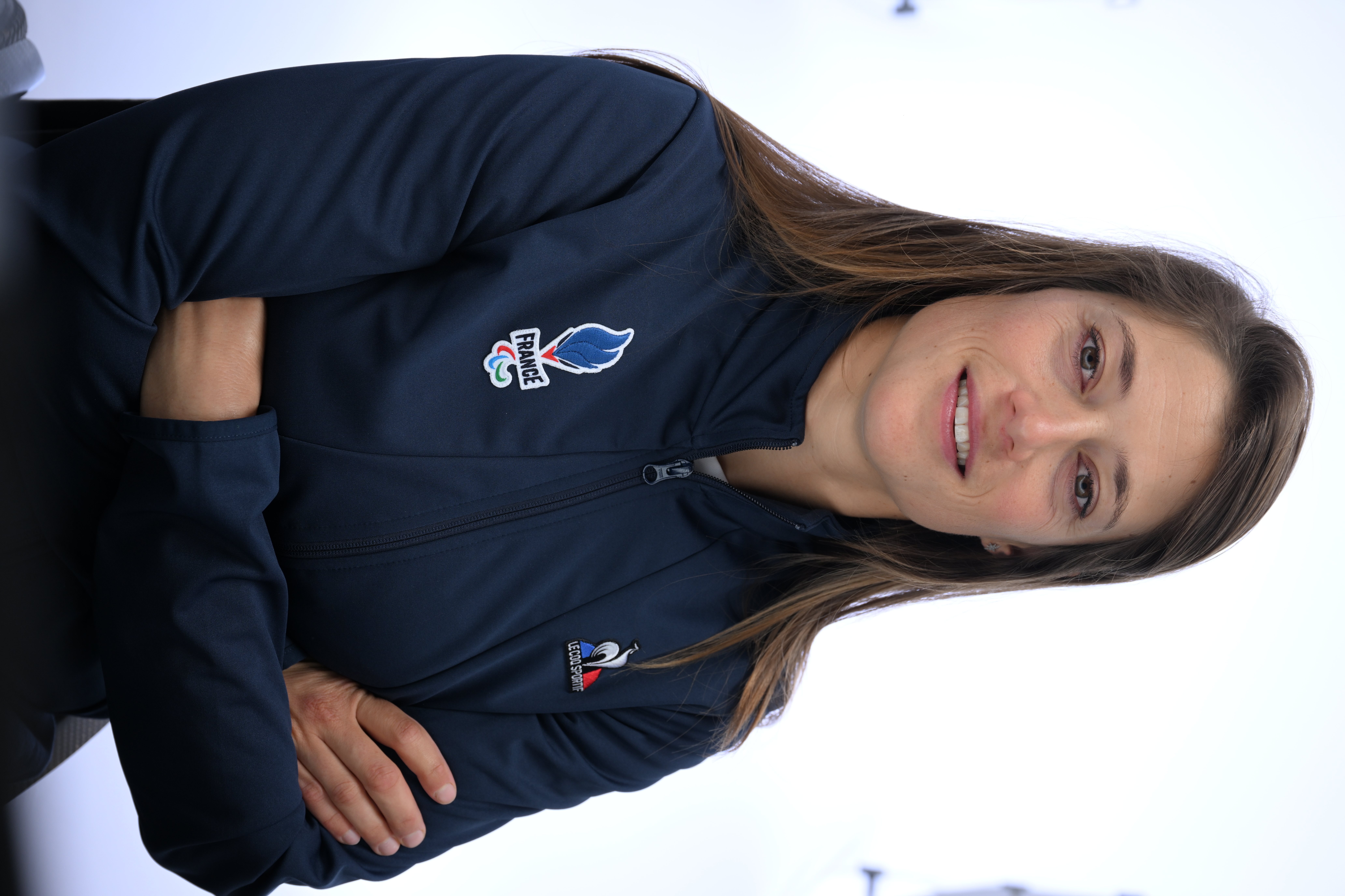Photo portrait d'Emmanuelle Morch en tenue Equipe de France