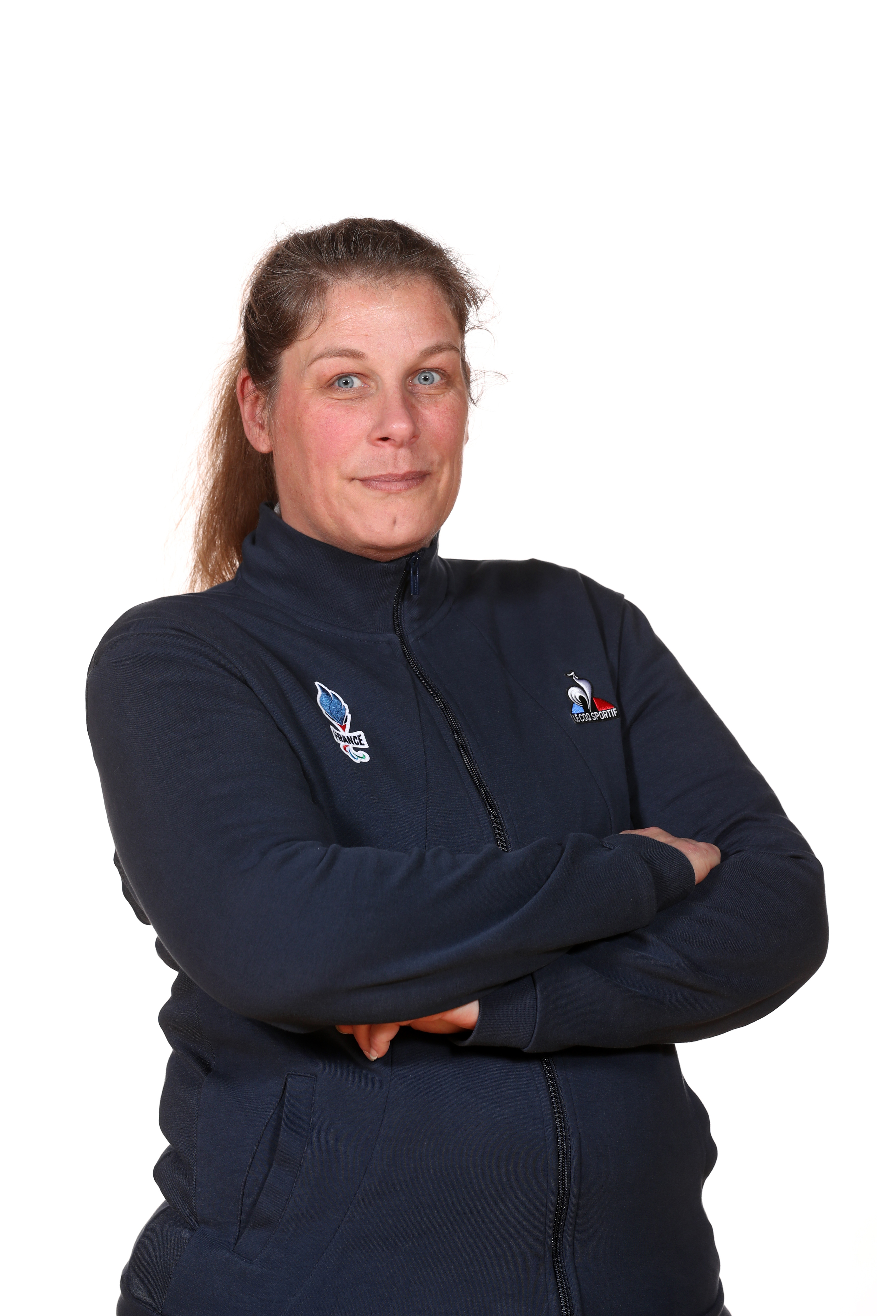 Photo portrait d'Aurélie Garcia en tenue Equipe de France