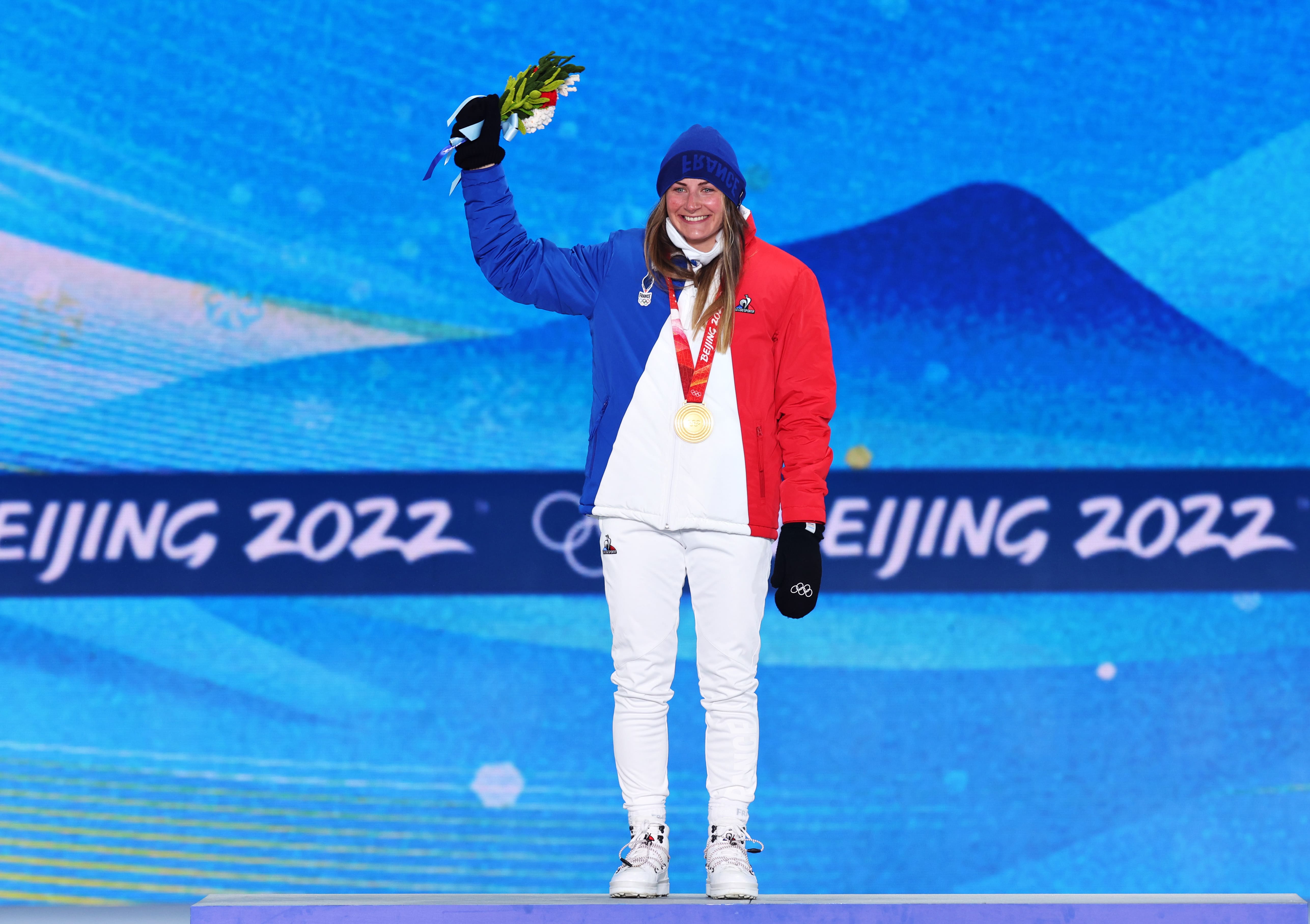 Justine Braisaz Bouchet Pékin 2022 Médaille d'or Mass Start Biathlon