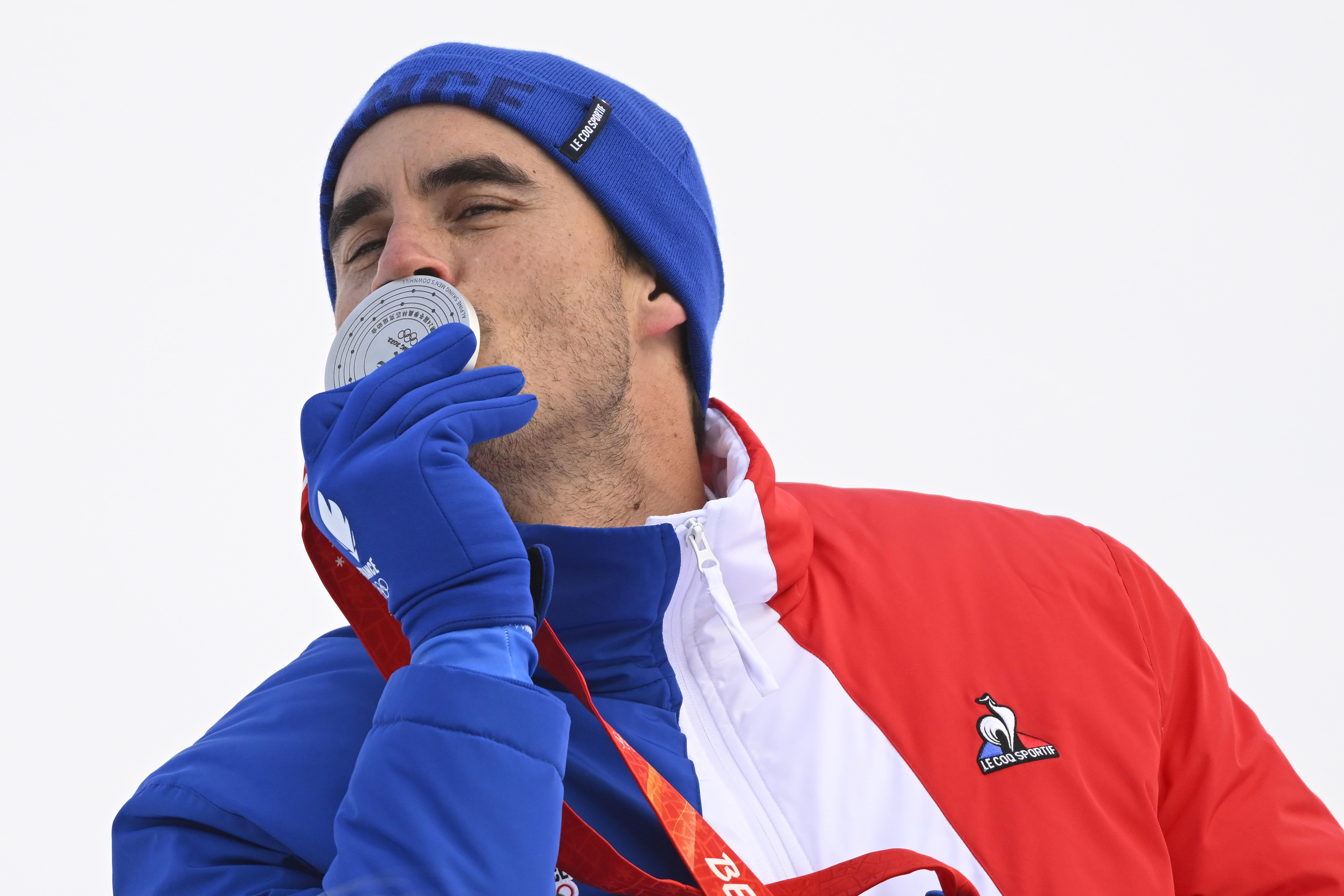 Johan Clarey médaille d'argent - descente ski alpin - Pékin 2022 - Jeux Olympique - France Olympique