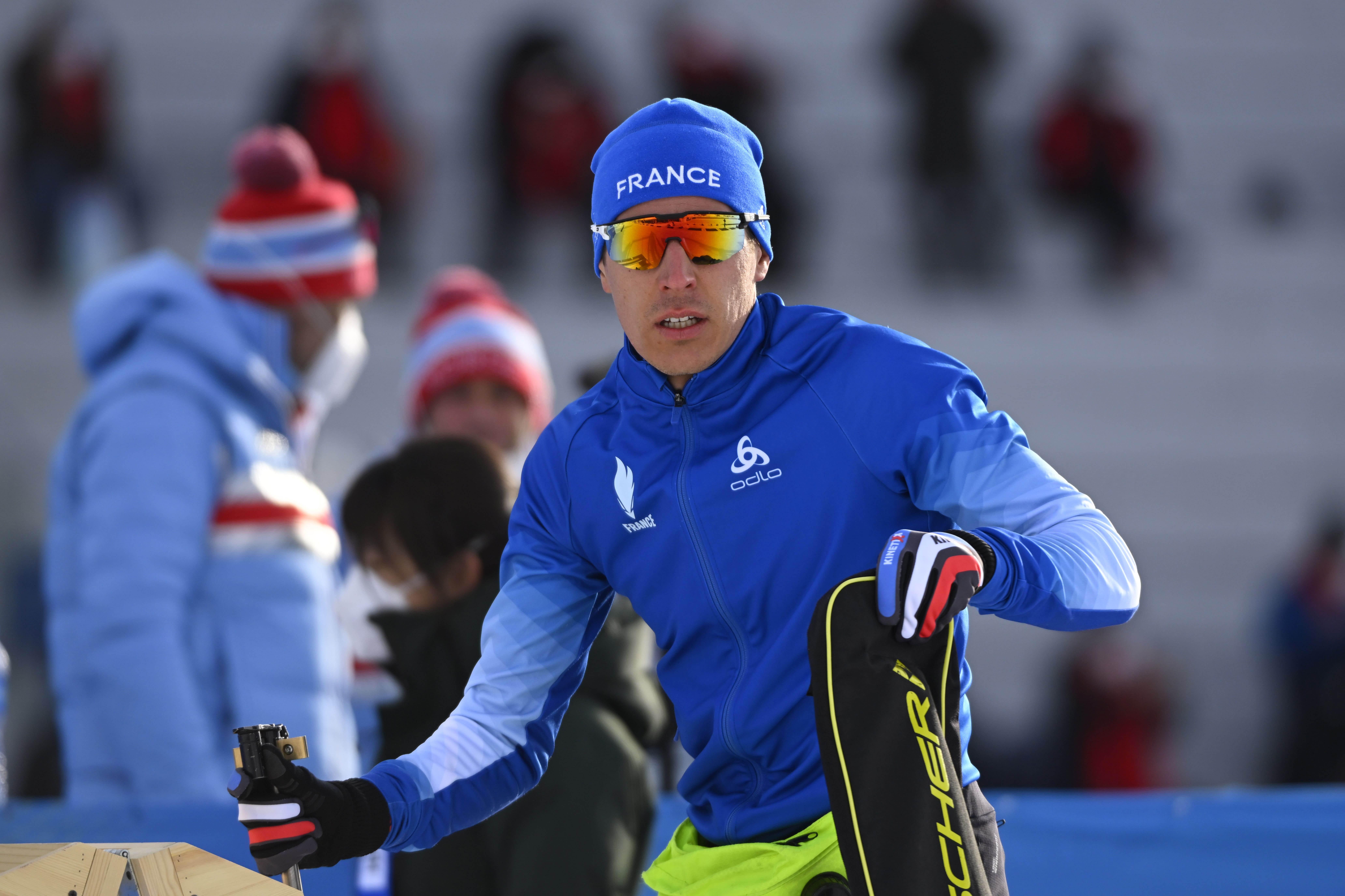 Quentin Fillon Maillet médaille d'argent Pékin 2022 Biathlon Sprint