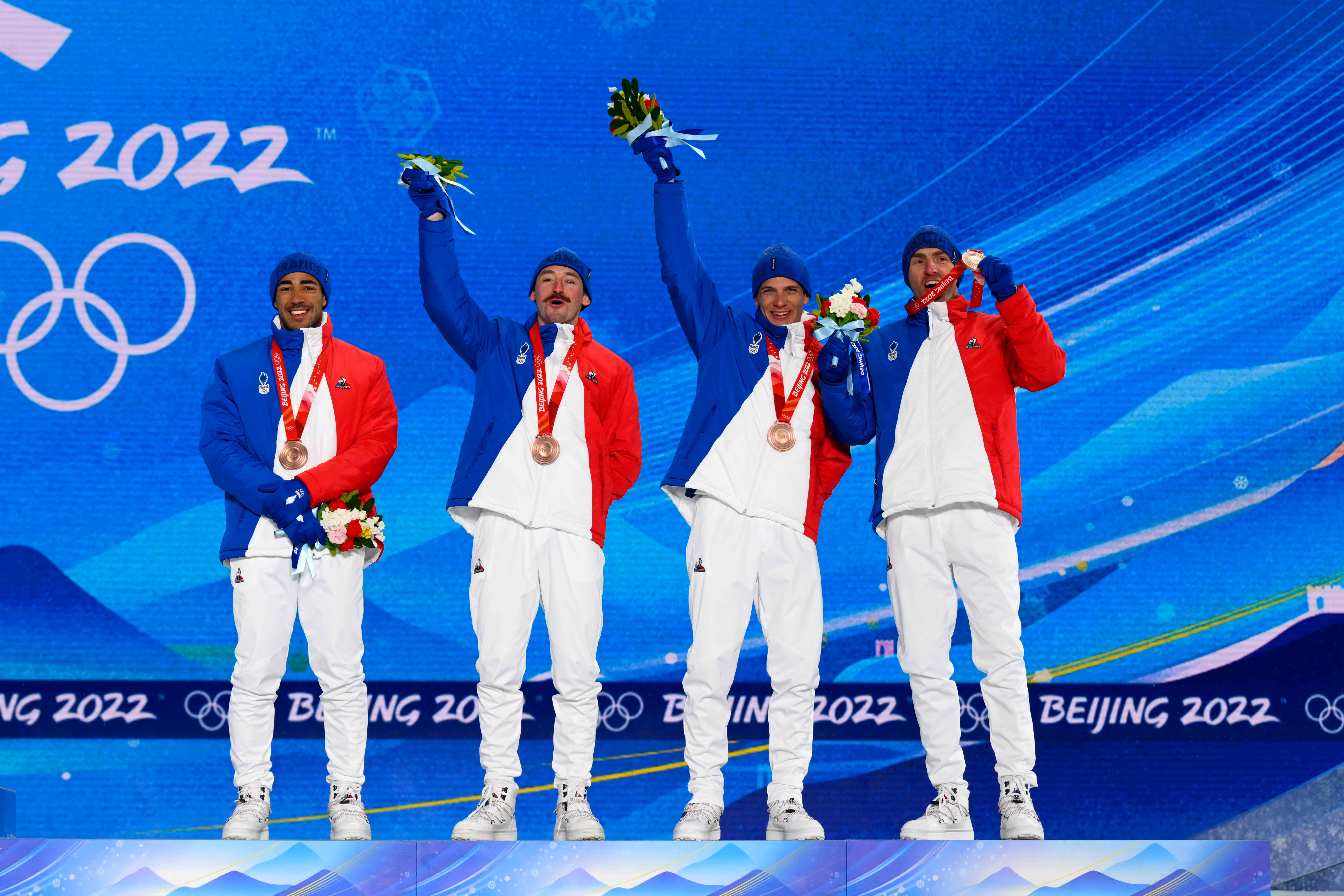 Ski de fond France Olympique relais masculin médaille de bronze