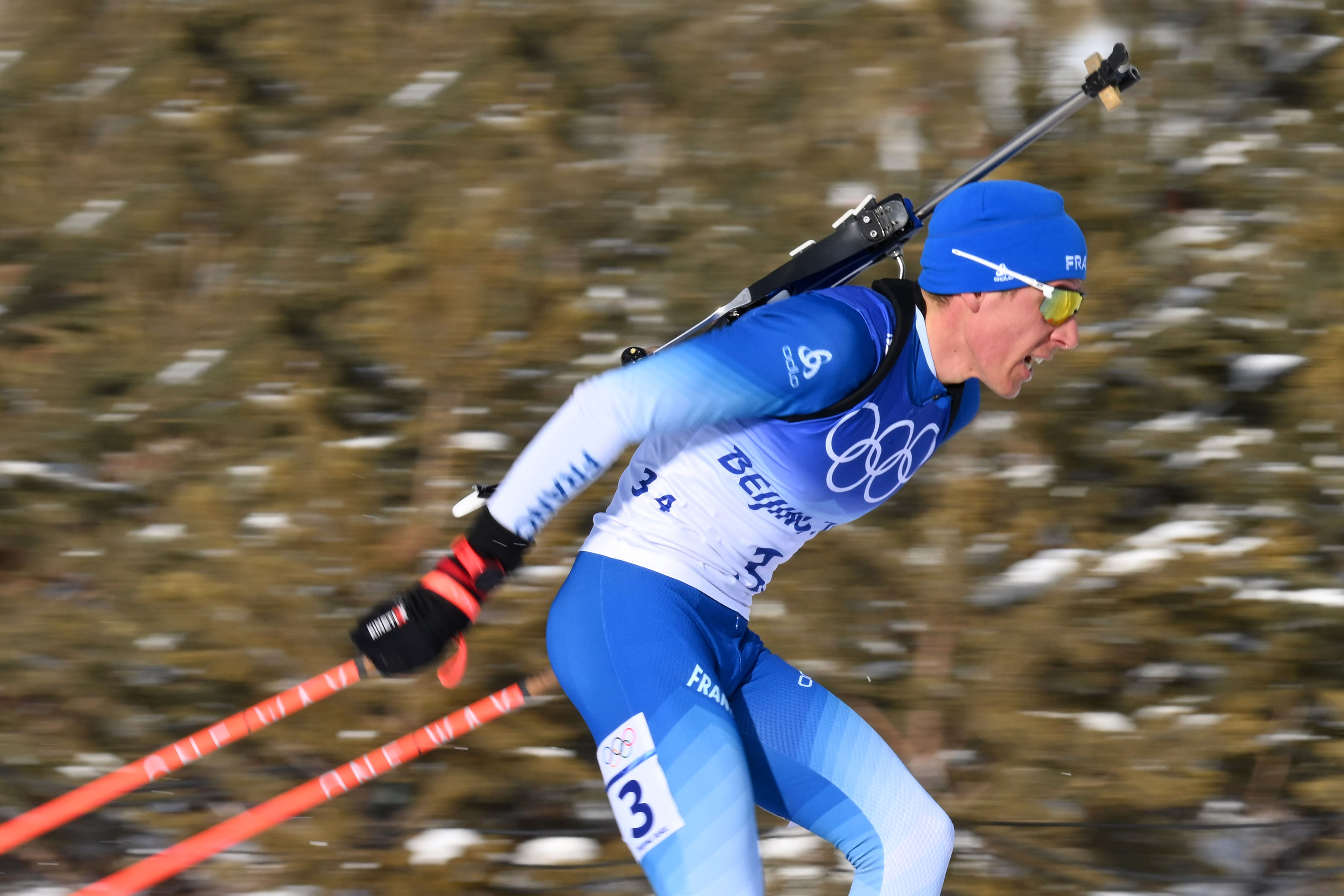 Fiillon Maillet relais masculin Pékin 2022 Biathlon France Olympique médaille d'argent