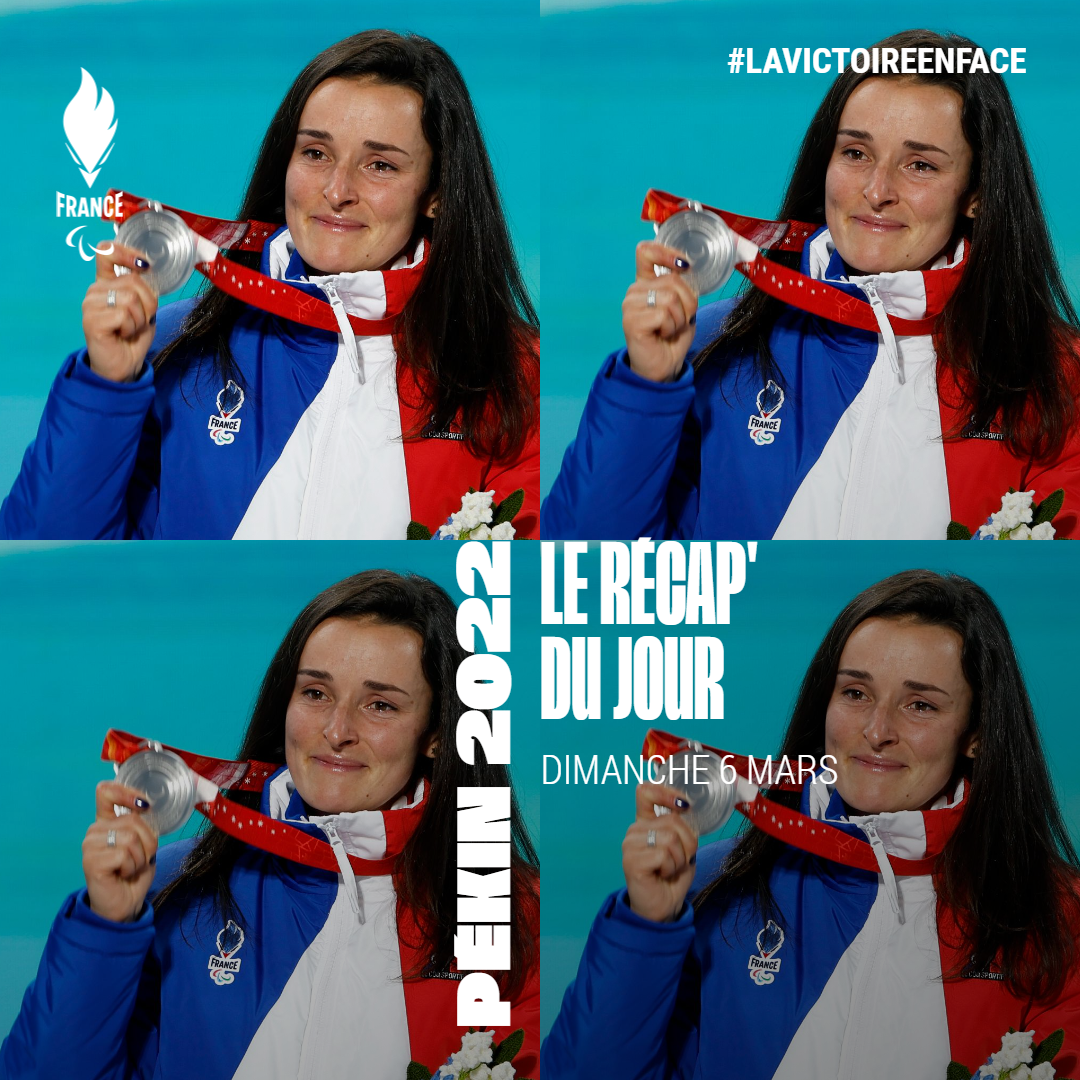 Marie Bochet Jeux Paralympiques de Pékin 2022 Médaille d'argent Super G debout Equipe de France Paralympique
