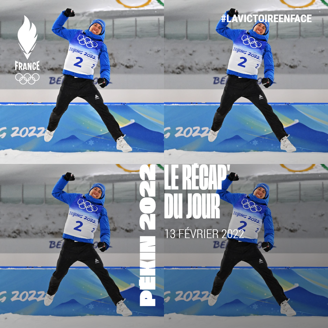 Quentin Fillon Maillet Biathlon Poursuite médaille d'or Pékin 2022 France Olympique